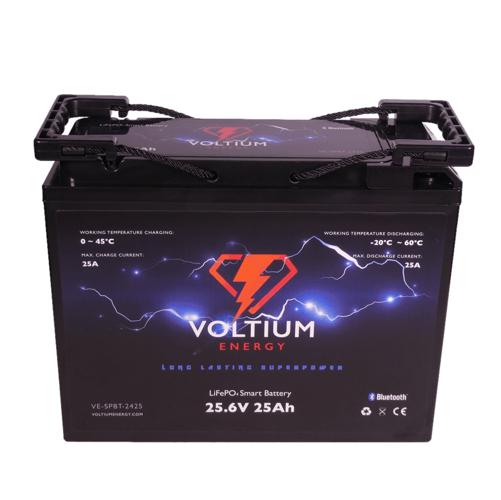 Voltium Energy LiFePO4 Lithium Batterij 25,6 Volt 25Ah 640Wh Top Merken Winkel